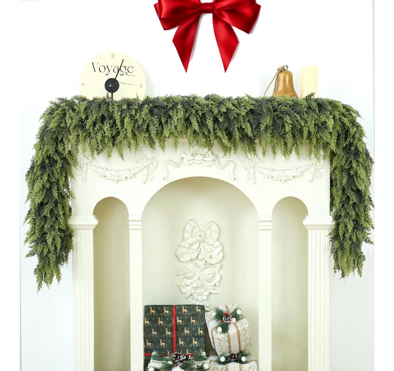 9ft extra full garland for your mantel

Christmas decor, Ralph Lauren Christmas, traditional Christmas decor, red bows, classic Christmas decor, holiday decor, garland for fireplace, framed Christmas wall art, Santa picture, Santa wall art, vintage Christmas wall art, red velvet ribbon, red velvet ornaments, finial ornaments, evergreen vase filler, garland hooks, garland hanger for mantel, red velvet bows, blue and white ornaments, ginger jar ornaments, blue and white teacup ornaments, grand millennial ornaments, grand millennial Christmas, grand millennial kitchen towels, 

#LTKHoliday #LTKSeasonal #LTKHome