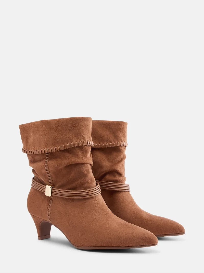 Scenario Women's Kitten Heel Short Boots | Walmart (US)