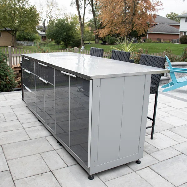 Blue Sky Outdoor Living 60'' 2 Piece Combo Modular Outdoor Kitchen | Wayfair North America