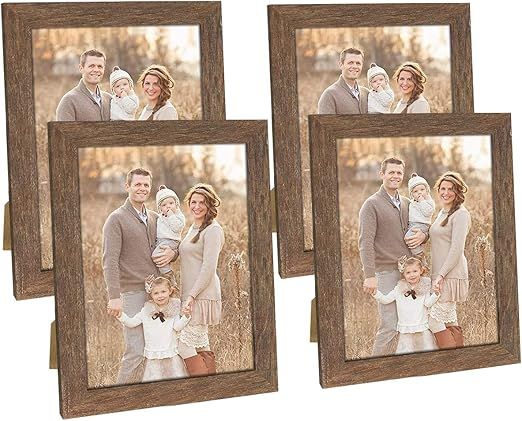 Hap Tim 8x10 Picture Frame Distressed Brown Wooden Photo Frames for Tabletop Display and Wall Dec... | Amazon (US)