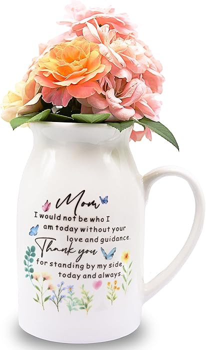 Mother of The Bride Gifts from Daughter, 5” Ceramics Wildflower Flower Vase Gifts for My Mother... | Amazon (US)