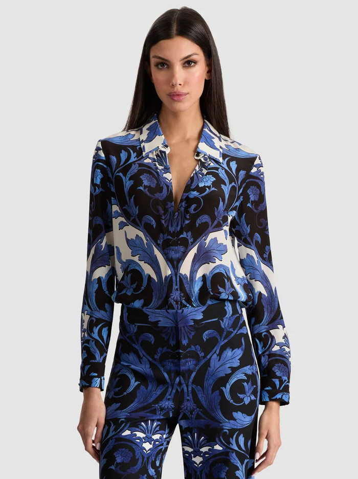 WILLA SILK BLOUSE | Alice + Olivia