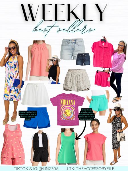 This past week’s best sellers! 

Summer outfits, summer fashion, running shorts, Lululemon lookalikes, graphic tee, nirvana tee, casual outfit, kids clothes, girls’ shorts, athleisure, summer pajama sets, halter tops, matching sets, beach coverups, swim coverups 

#LTKFindsUnder50 #LTKSeasonal #LTKSwim