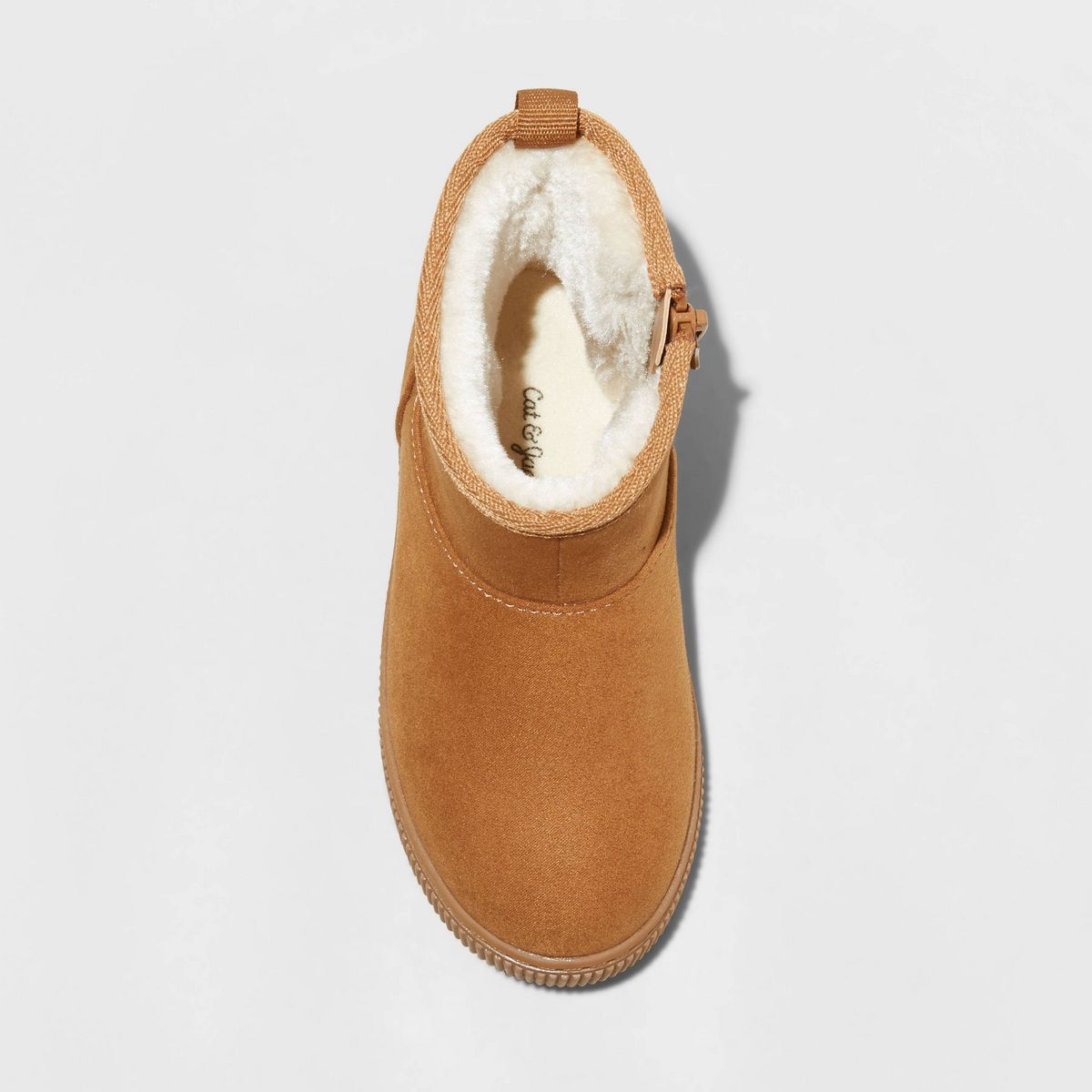 Toddler Girls' Arlo Zipper Shearling Style Boots - Cat & Jack™ | Target