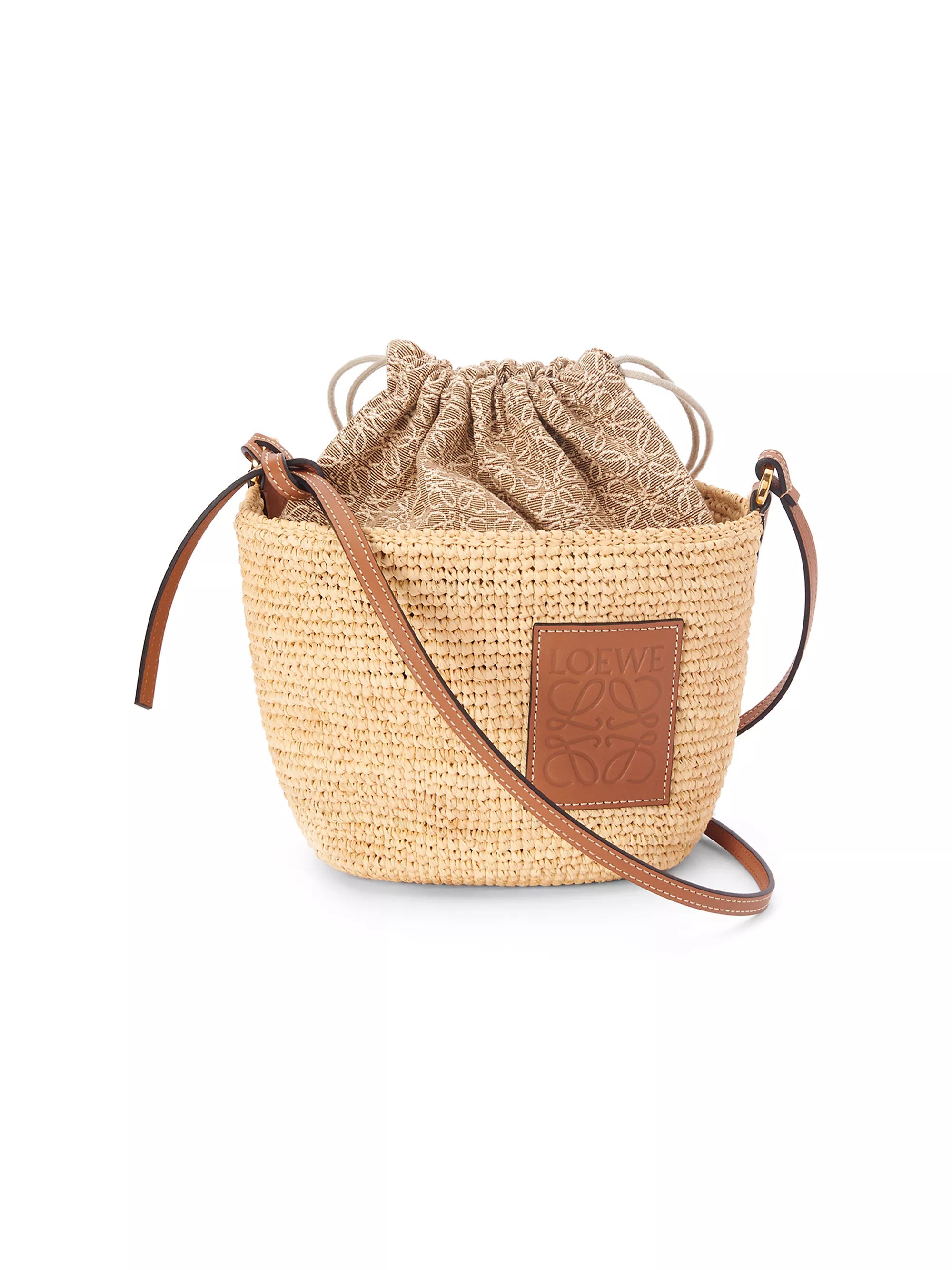 Anagram Raffia Bucket Bag | Saks Fifth Avenue