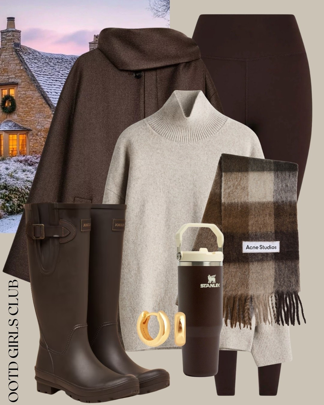 Winter walks with a scarf coat and leggings. Cosy outfit idea - dog walking - wellies 

#LTKwinter #LTKeurope #LTKuk