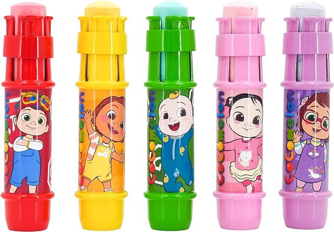 Sunny Days Entertainment CoComelon Jumbo Chalk Holders | 5 Chalk Holders for Kids | Toddler Sidew... | Amazon (US)