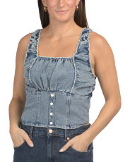 Sleeveless Denim Top | Juniors | Marshalls | Marshalls