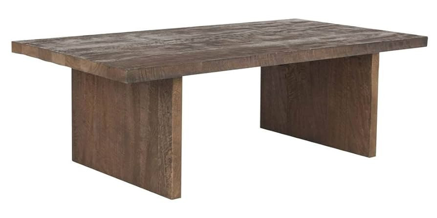 SAFAVIEH Home Collection Senjo Rouge Rattan Coffee Table, 0, Brown | Amazon (US)