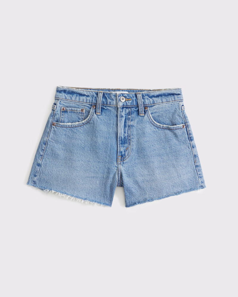 High Rise 90s Cutoff Short | Abercrombie & Fitch (US)