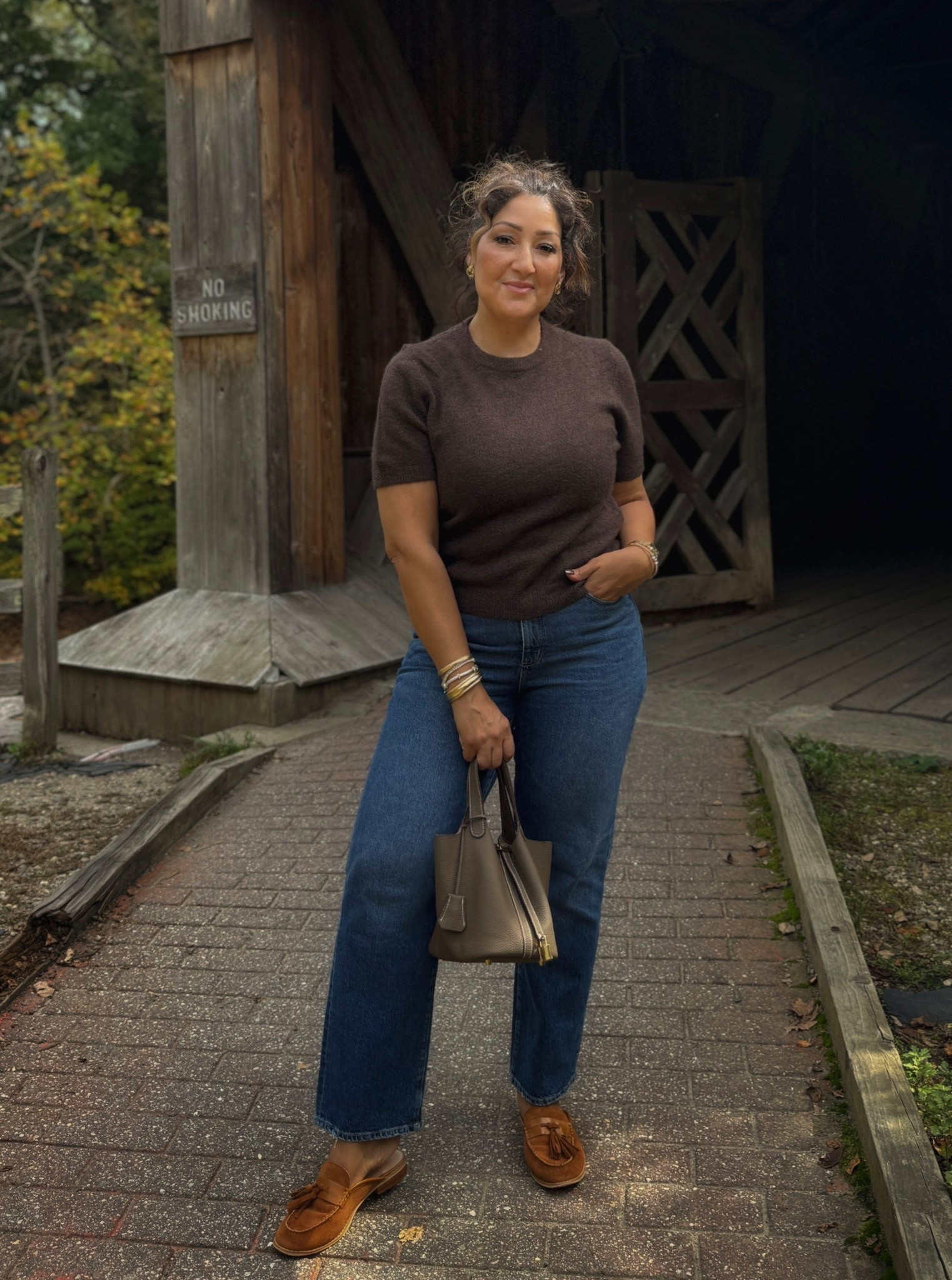 Simple cashmere tee and straight leg jeans for fall. 
Fall outfit, casual look, tassel mules

#LTKSeasonal #LTKStyleTip #LTKSaleAlert