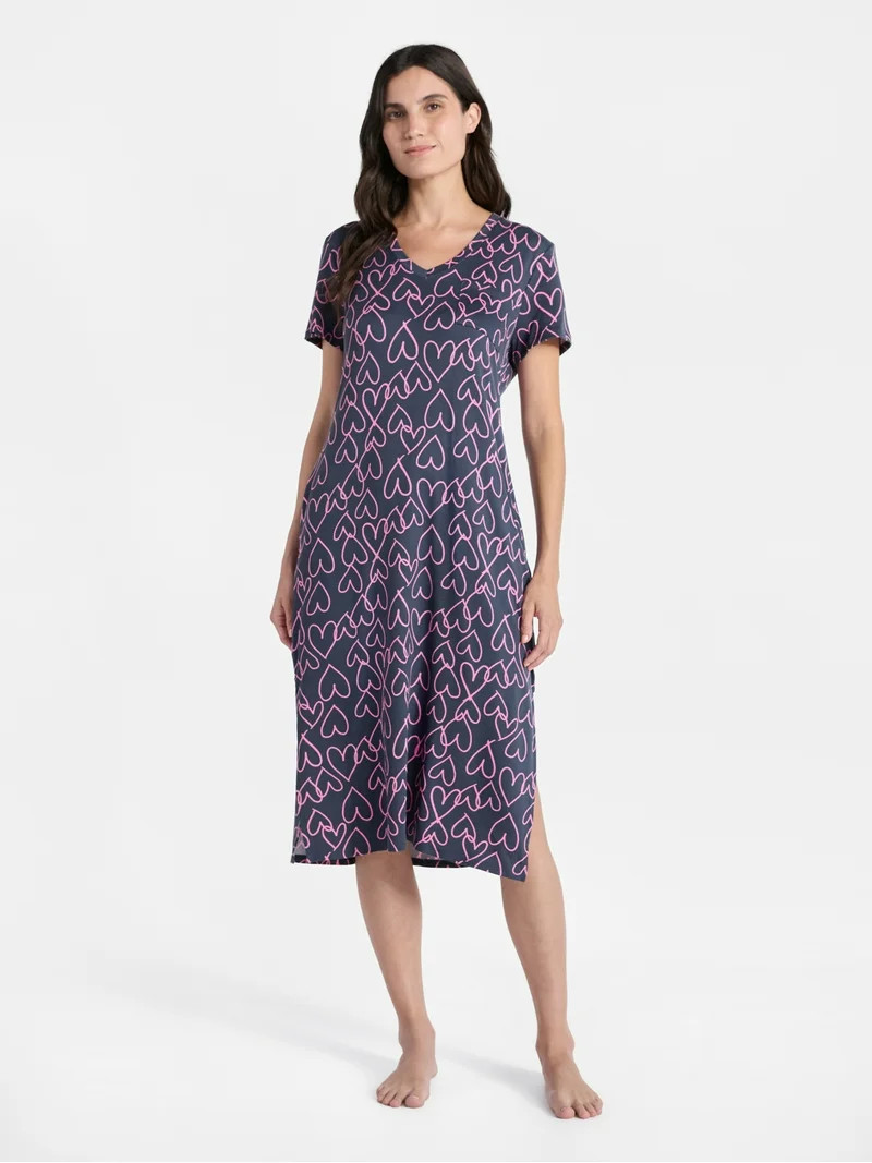 Way to Celebrate Women's Midi Chemise, Sizes S to 3X | Walmart (US)