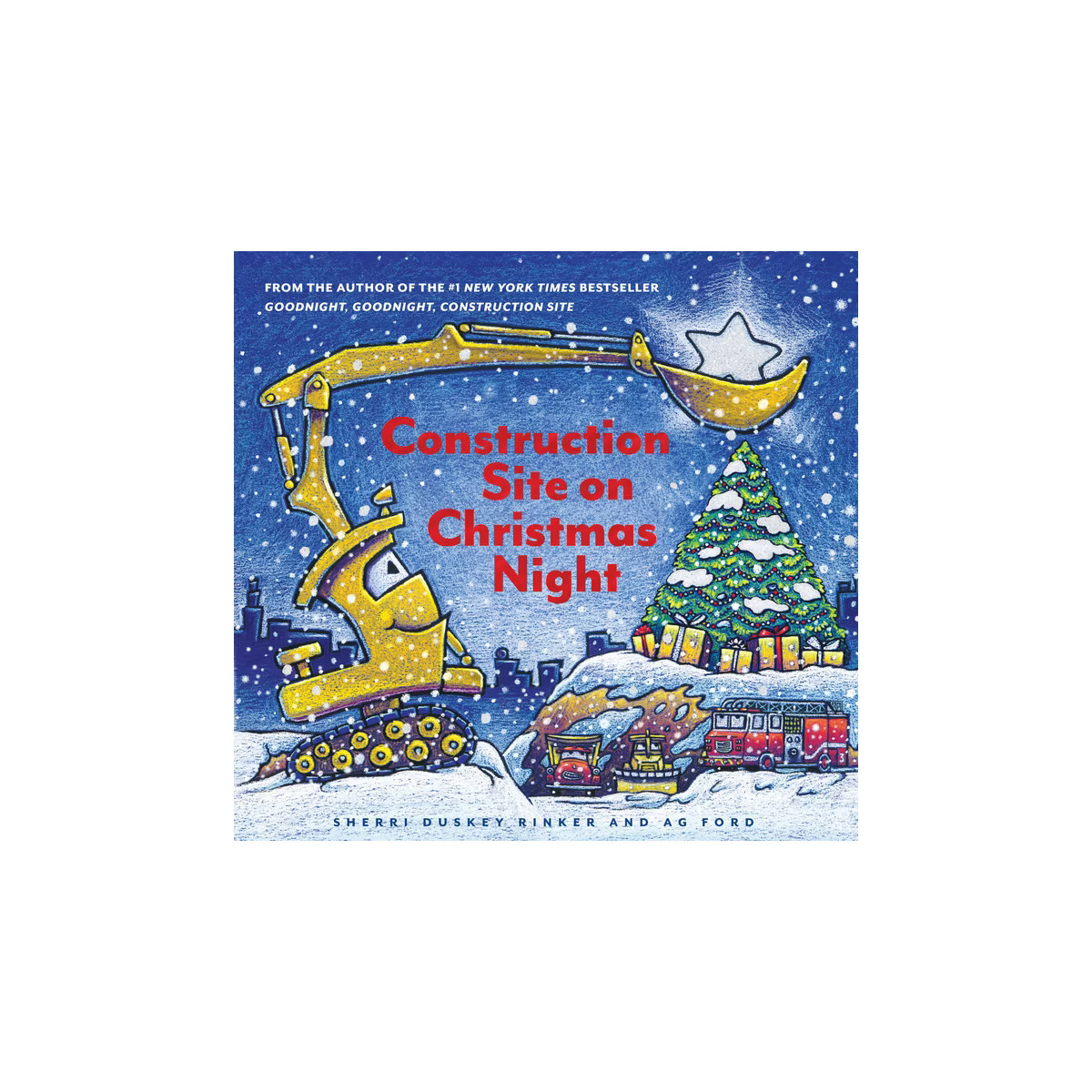 Construction Site on Christmas Night -  by Sherri Duskey Rinker (School And Library) | Target