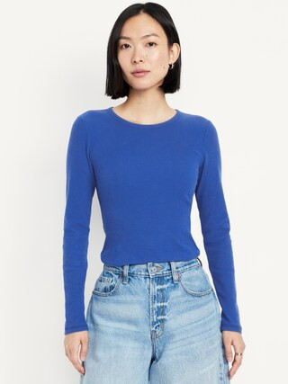 Plush-Knit Long-Sleeve T-Shirt | Old Navy (US)