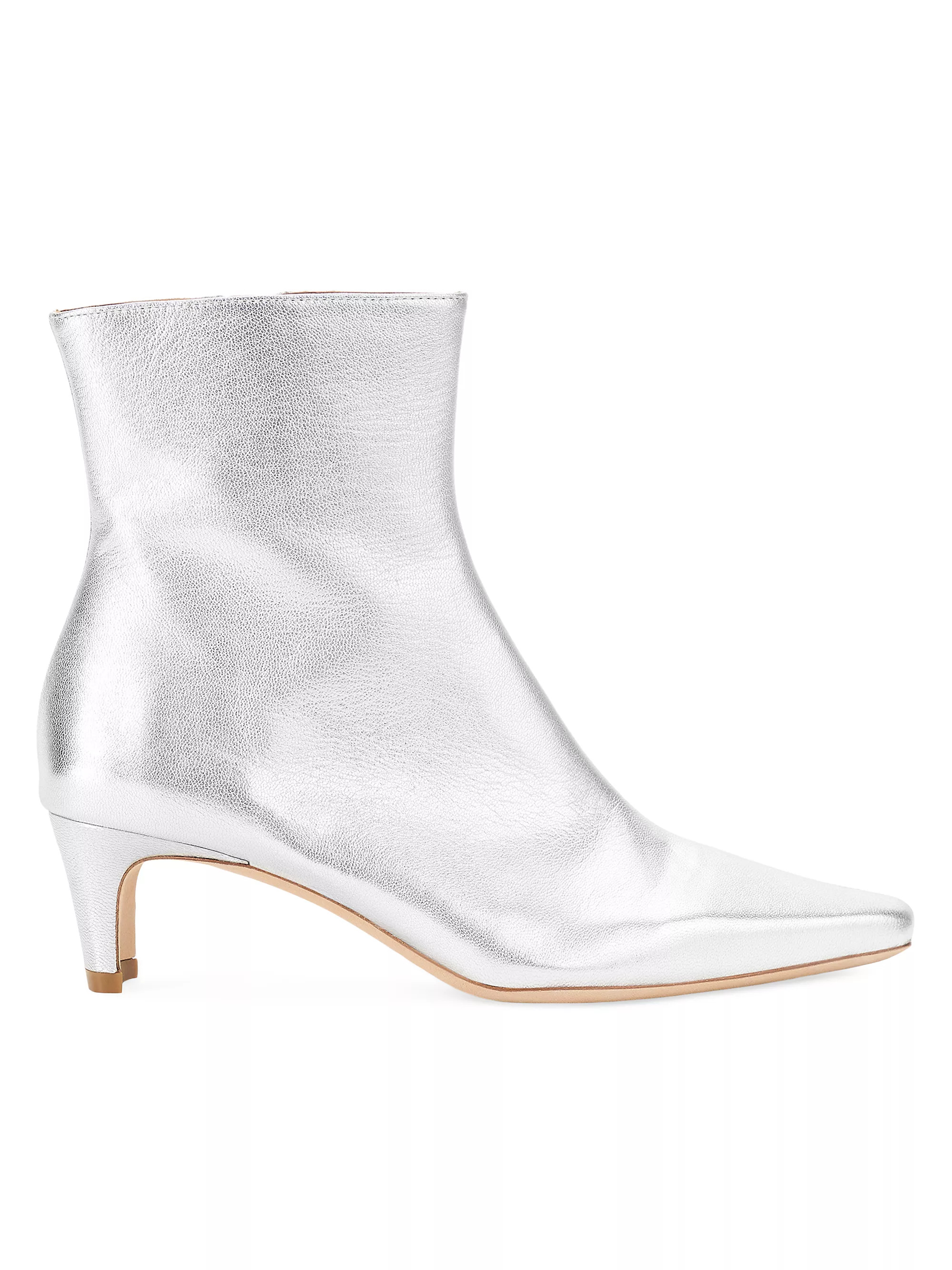 Wally 55MM Metallic Leather Ankle Boots | Saks Fifth Avenue