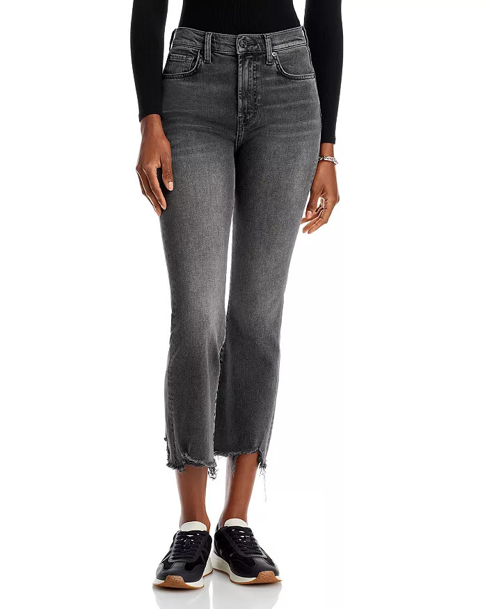 High Waist Slim Kick Cropped Jeans in Courage | Bloomingdale's (US)