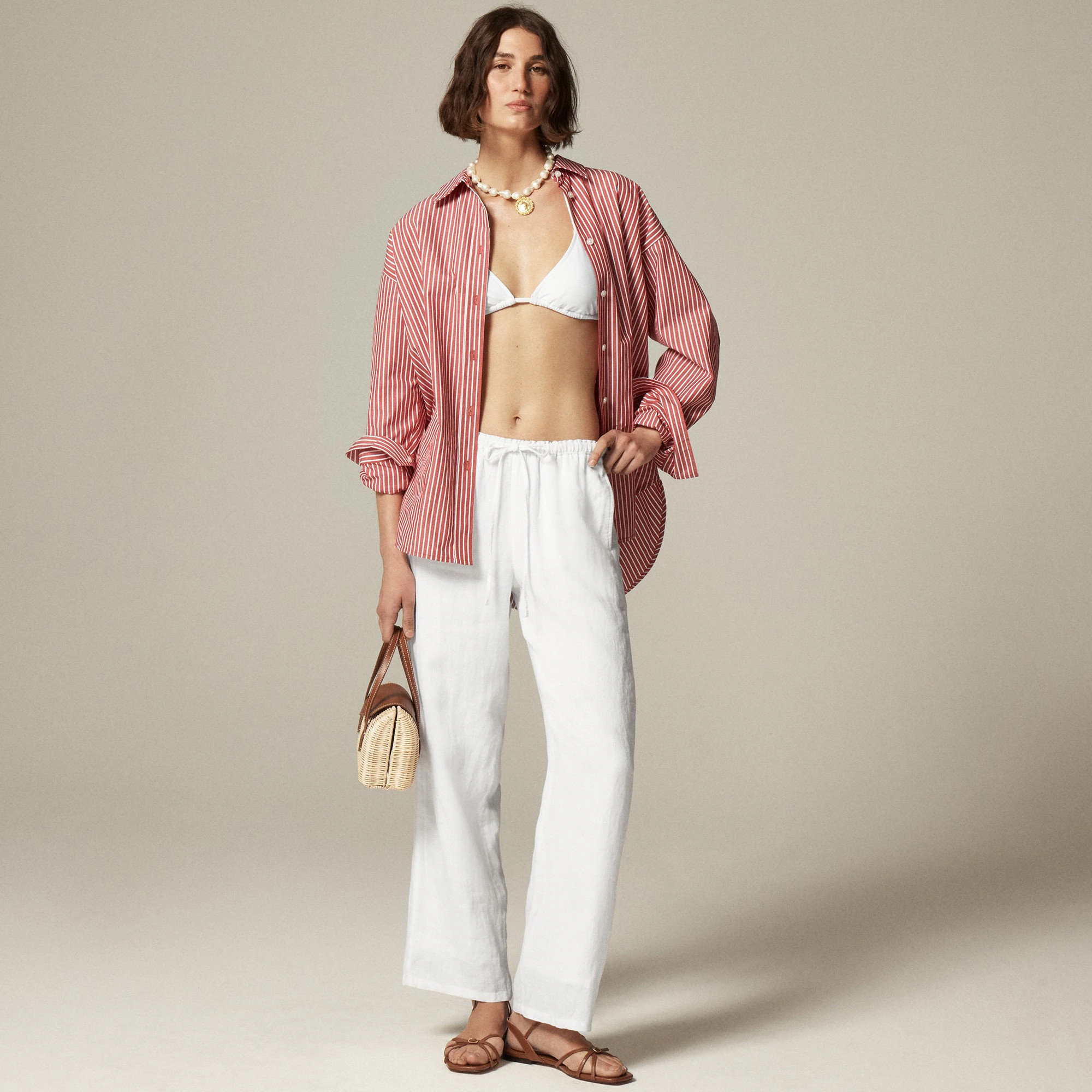 New Soleil pant in linen | J. Crew US