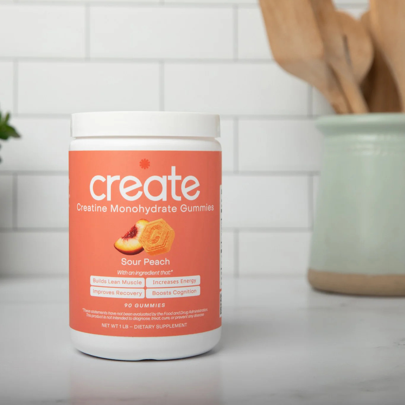 Sour Peach - Core Create Creatine Monohydrate Gummies | Create Wellness