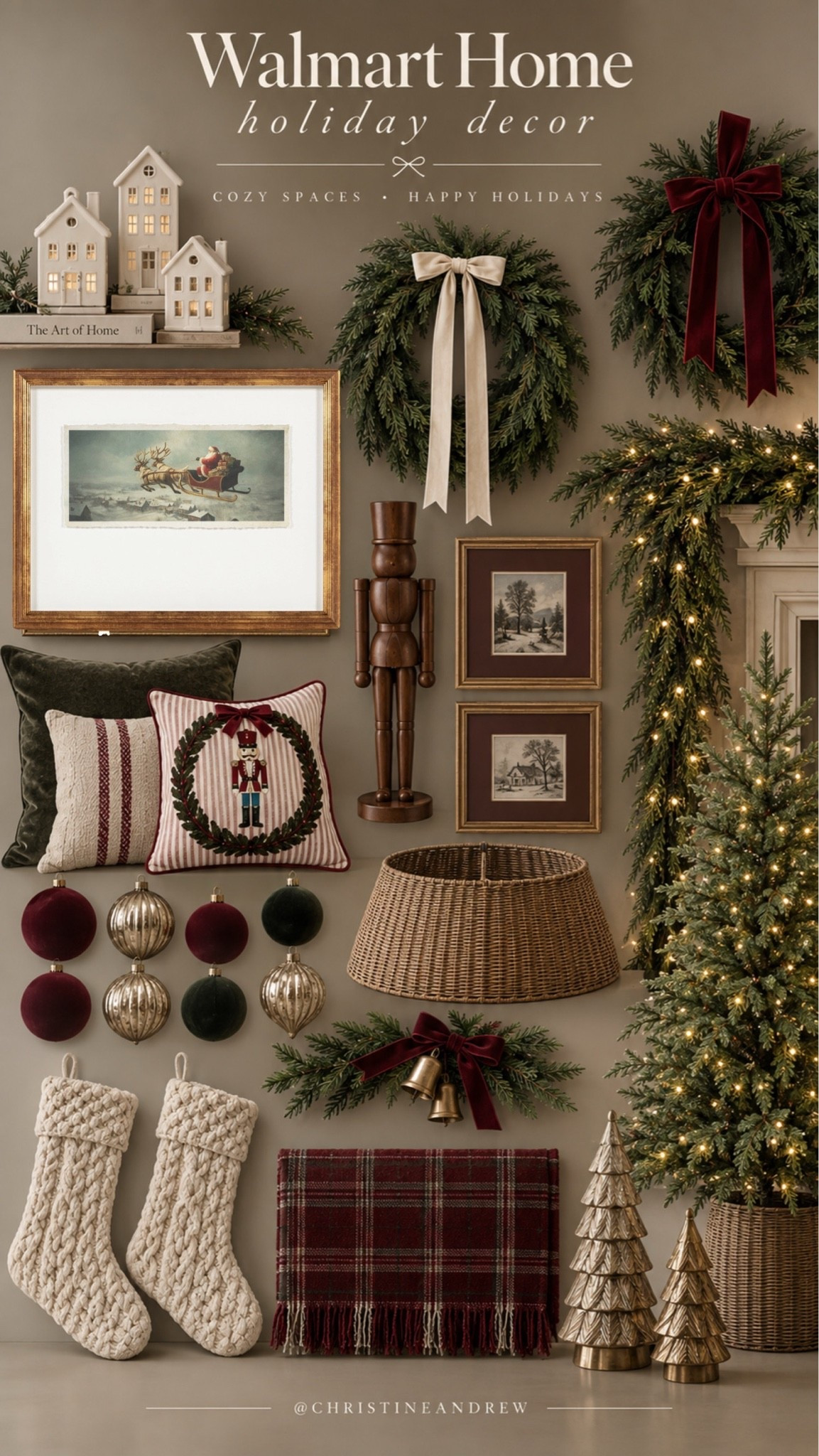 Holiday decor finds 💫

Walmart home, Christmas decor, holiday decor, Christmas tree, velvet ornaments, Christmas stocking, Christmas wreath, nutcracker

#LTKSeasonal #LTKHome #LTKdayinmylife