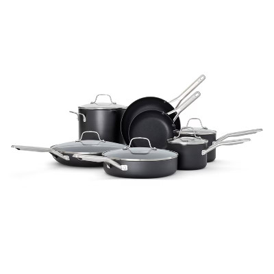 Calphalon 12pc Hard Anodized Aluminum Nonstick Cookware Set: Oven-Safe, Dishwasher-Safe, Gas & El... | Target