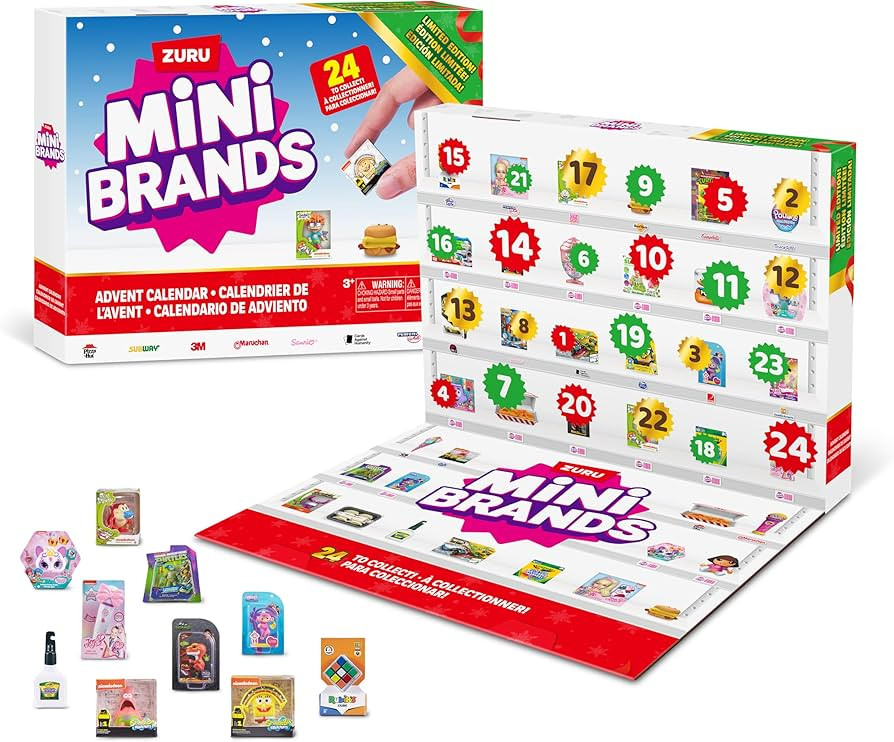Mini Brands Advent Calendar 2024 by ZURU Mini Brands Limited Edition Advent Calendar, Includes Mi... | Amazon (US)