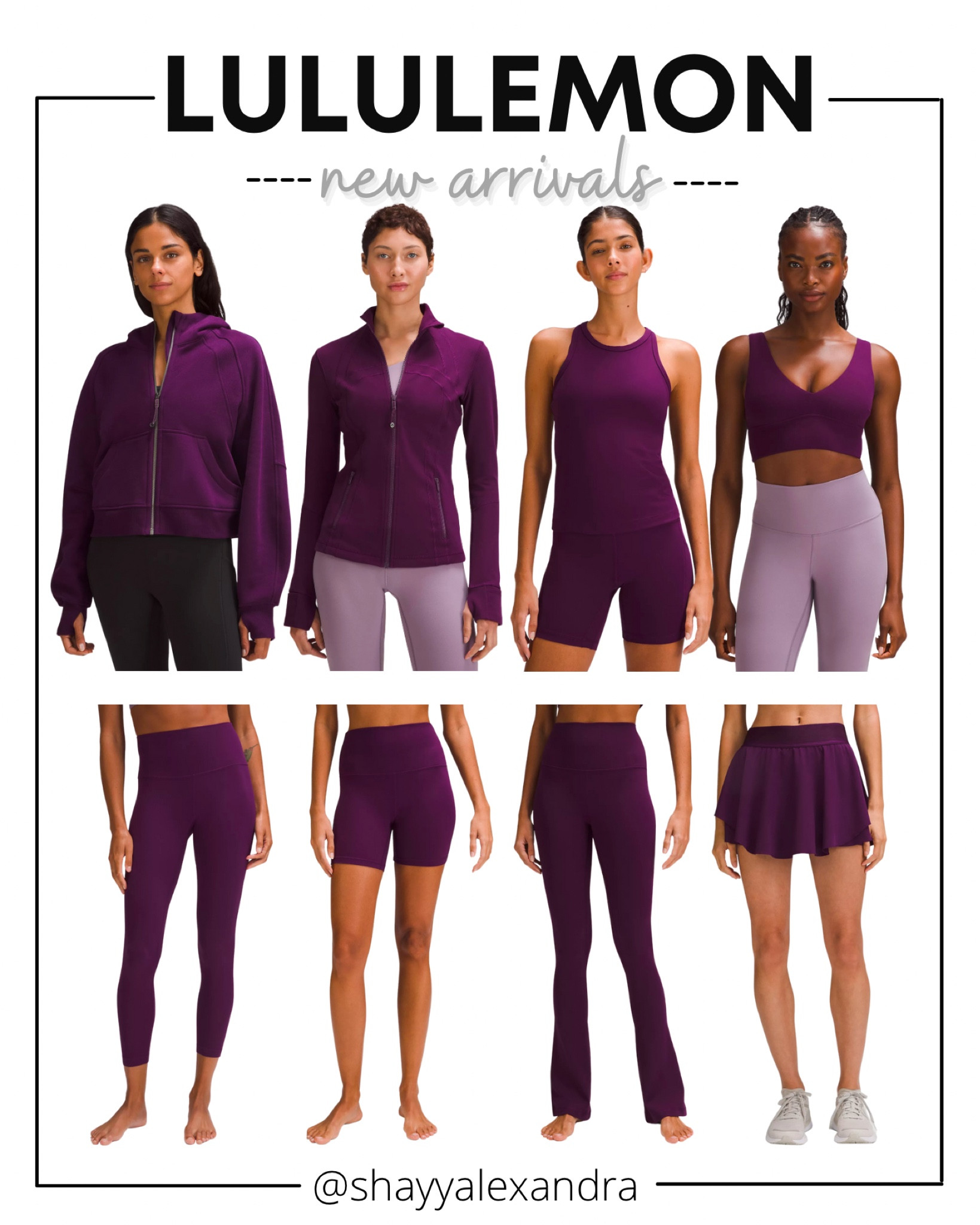 Lululemon new arrivals in the color Dramatic Magenta!

Scuba | Define | Align Bra | Align Leggings | Skort | Flared Pants | Sports Bra

#LTKfitness