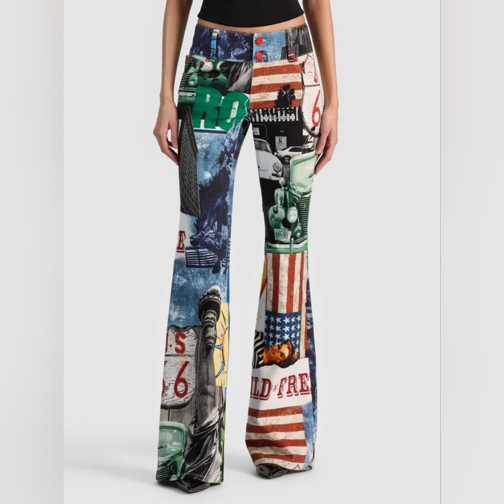 Alice + Olivia KAI LOW RISE PRINTED JEAN | Poshmark