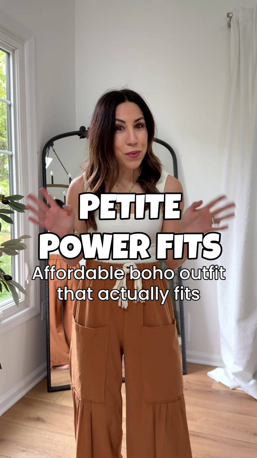 Where are my petite girls? Being 5’2, it’s always a struggle to find clothes we aren’t swimming in. This series will be a collection of easy outfits guaranteed to fit petites. 

I love FP, but 9 out 10 times I look like a bag lady in their clothes. This affordable boho look fits to perfection! These pants blew me away with the quality and fit. Added this top selling sale crochet top and voilà! Looks like FP but fits better and more budget friendly! 

Pants small. Tops small. Sandals TTS. Jewelry code HOUSEOFLEO20.

#LTKPetite #LTKOver40 #LTKSaleAlert