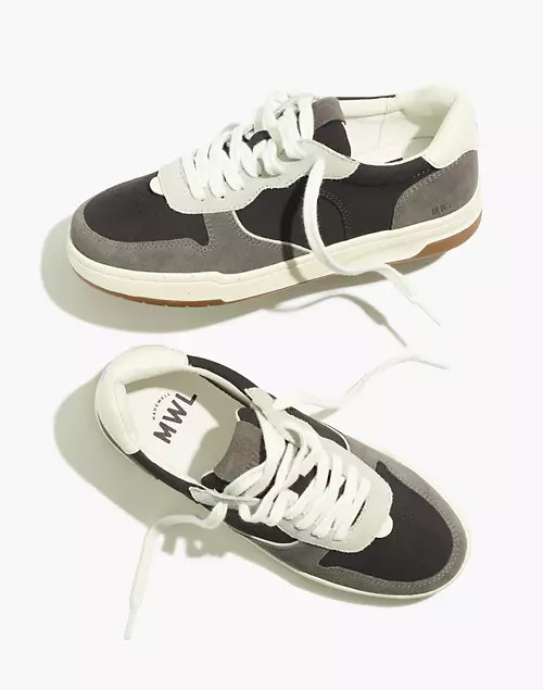 Court Sneakers in Dark Colorblock Nubuck and Suede | Madewell