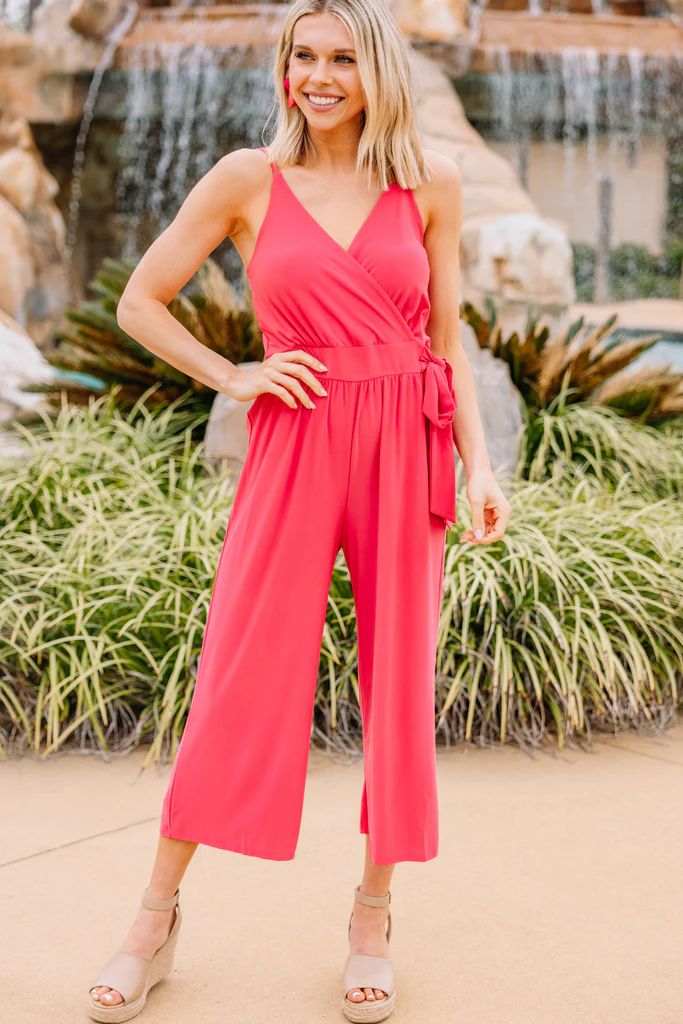 Jazzy Girl Strawberry Pink Jumpsuit | The Mint Julep Boutique