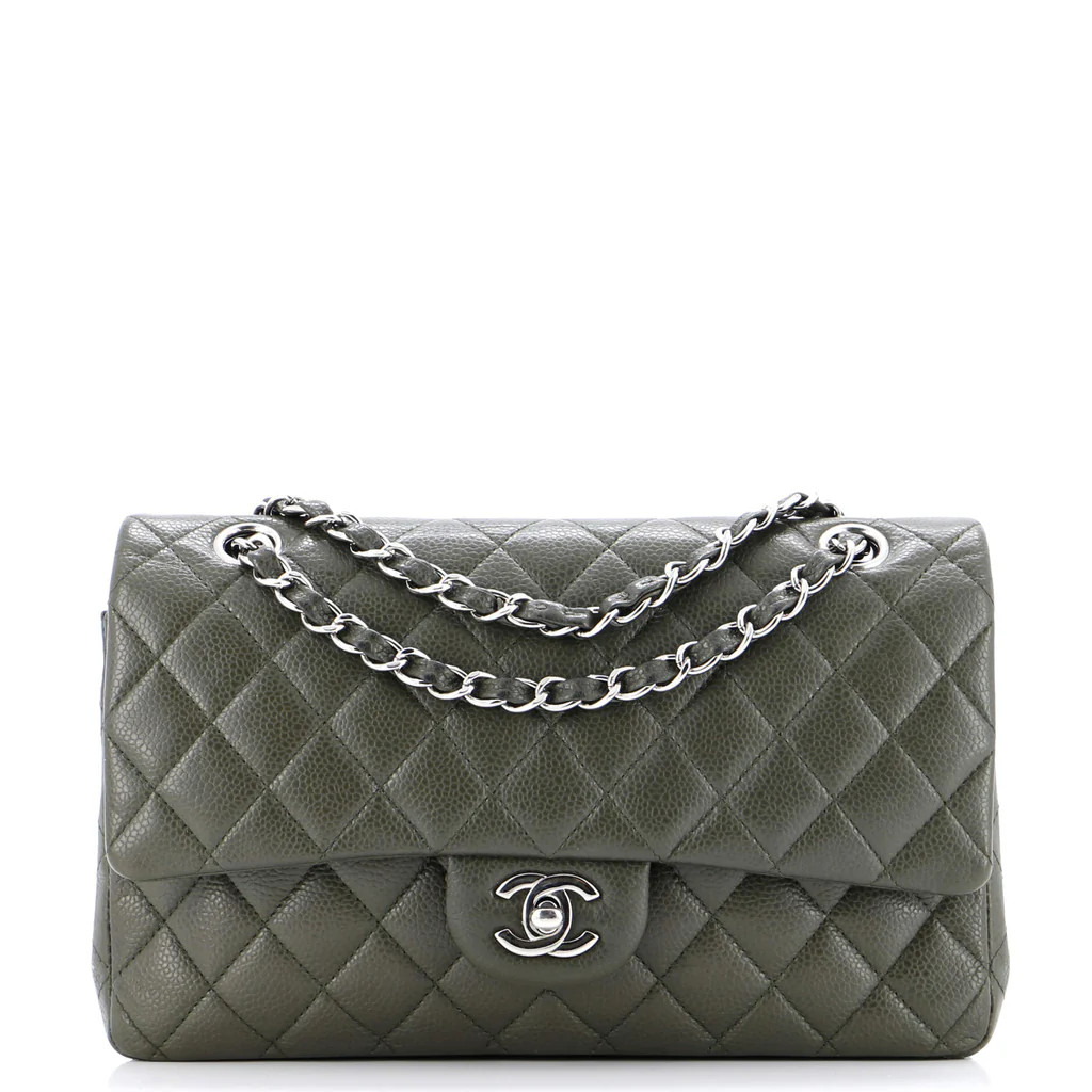 Classic Double Flap Bag Quilted Caviar Medium | Rebag