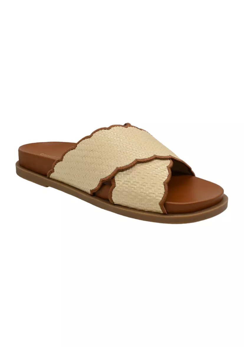 Clara Scalloped Footbed Sandals | Belk