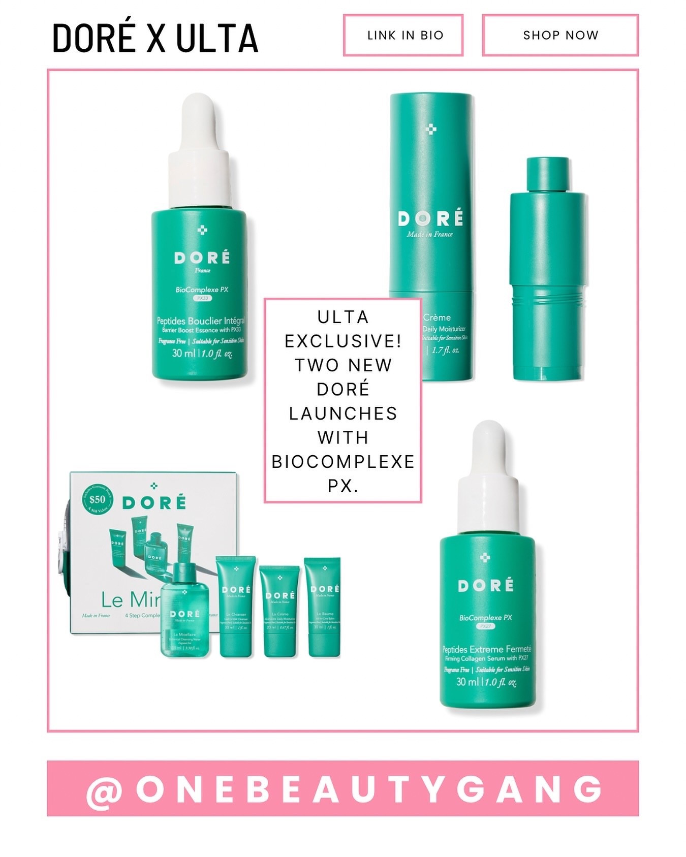 🌿 Dore’s Game-Changing Duo — Exclusively at Ulta

Powered by BioComplexe PX, a proprietary silk peptide complex that starts working instantly.

★ Peptides Bouclier Intégral — calm skin, reduce redness, and strengthen your barrier in just 7 days.
★ Peptides Extrême Fermeté — retinol-like smoothing and regeneration, minus the sensitivity or sun restrictions.

★ Link In Bio to Shop all posts and Discount codes! 🛍️🔗

#OneBeautyGang #ad #affiliate #doré #ultabeauty

#LTKbeauty #LTKautumn #LTKuk