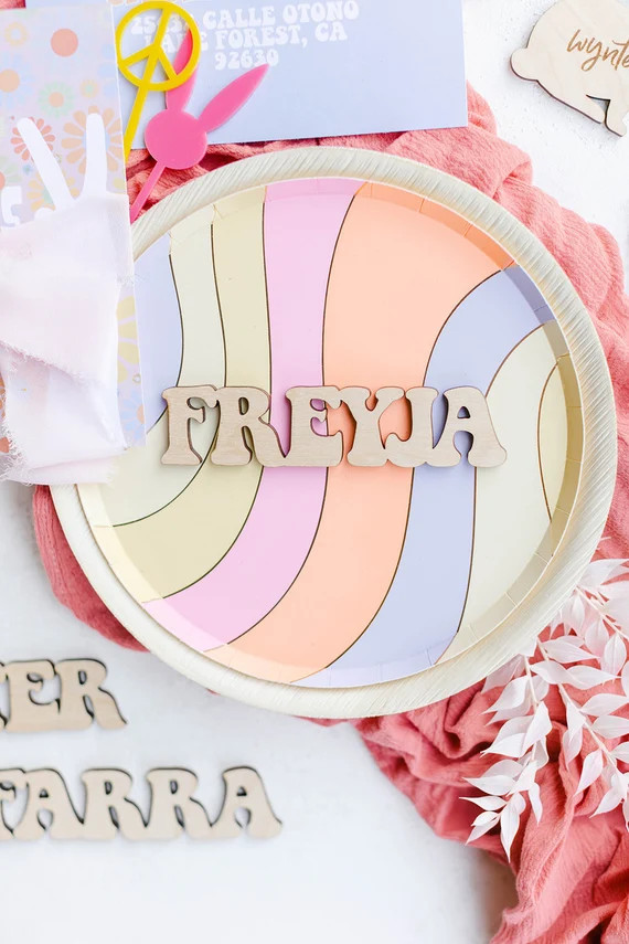 Groovy Place Cards | Two Groovy Party | Disco Party | 70s Party | 60s Party | Peace Love Party | ... | Etsy (US)