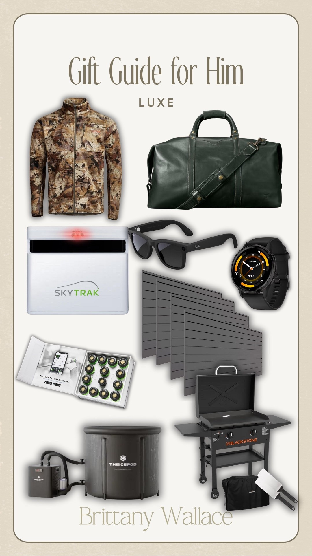 Luxe gift guide for him! 
splurge, gift ideas for men, luxury gifts, golf, blackstone, meta glasses, cold plunge 

#LTKHoliday #LTKMens #LTKGiftGuide