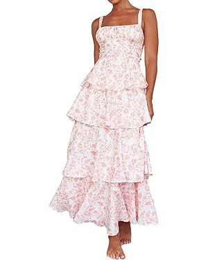 Floral Garden Party Dress Tea Party Dress Y2k Dresses | Amazon (US)