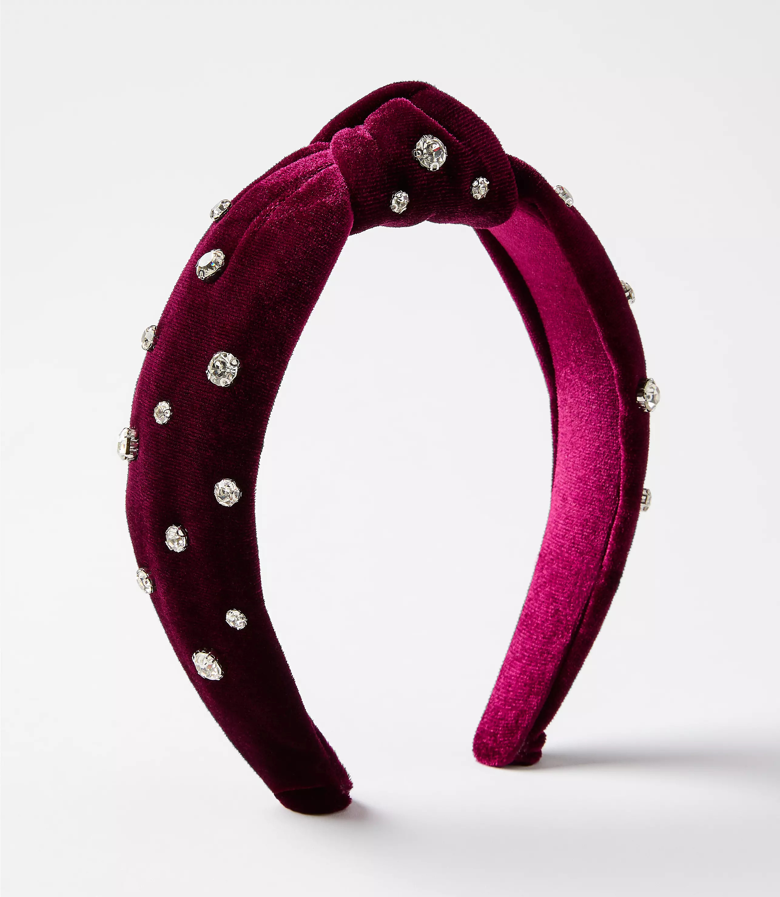 Sparkle Embellished Velvet Knot Headband | LOFT
