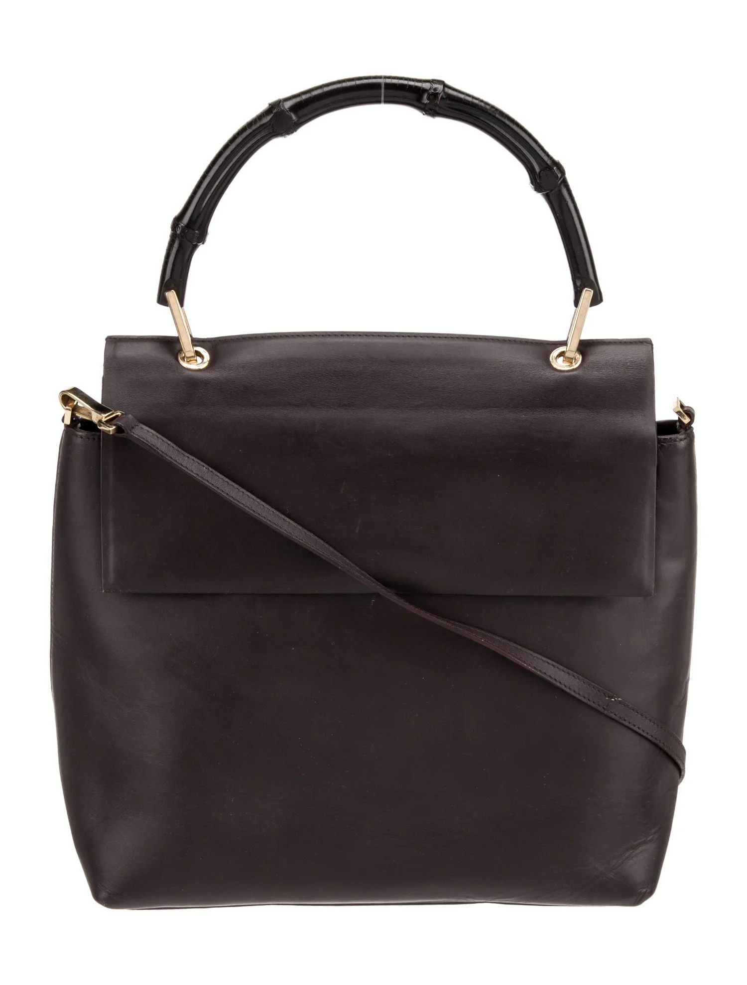 Leather Top Handle Bag Vintage | The RealReal