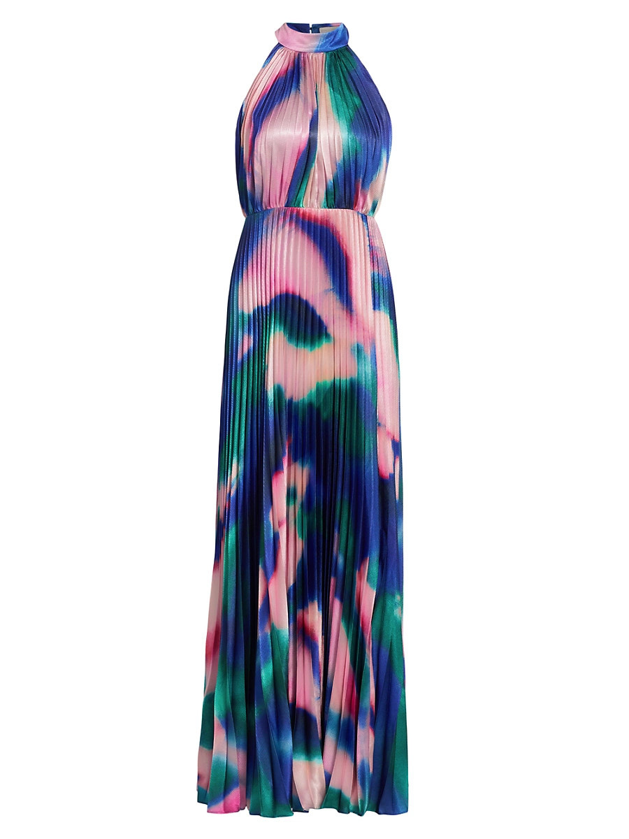 Women's Jacqueline Maxi Dress - Watercolor Sky - Size 12 | Saks Fifth Avenue