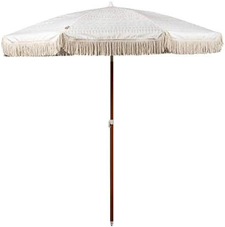 Beach State Summerland 6.5 Feet Beach Umbrella with Fringe - Patio Umbrella - Outdoor Umbrella - ... | Amazon (US)