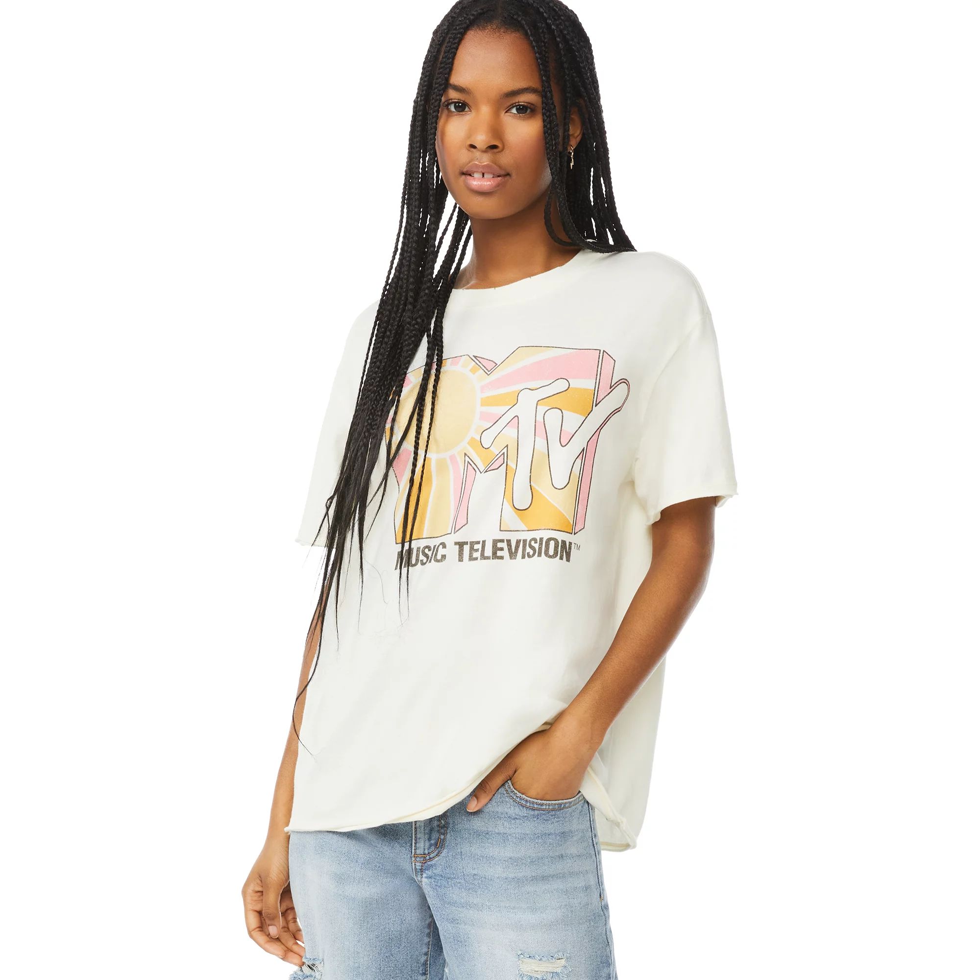 Scoop Women’s MTV Rays Graphic T-Shirt with Short Sleeves | Walmart (US)