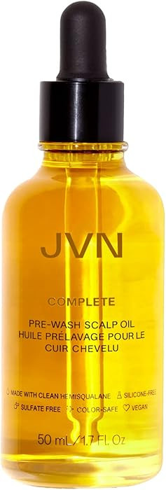 JVN Aceite de cuero cabelludo prelavado y aceite de tratamiento para el cabello, tratamiento prev... | Amazon (US)
