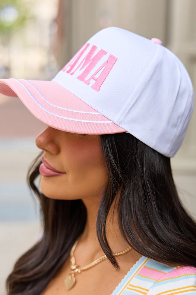 Mama Light Pink Trucker Hat DOORBUSTER | Pink Lily