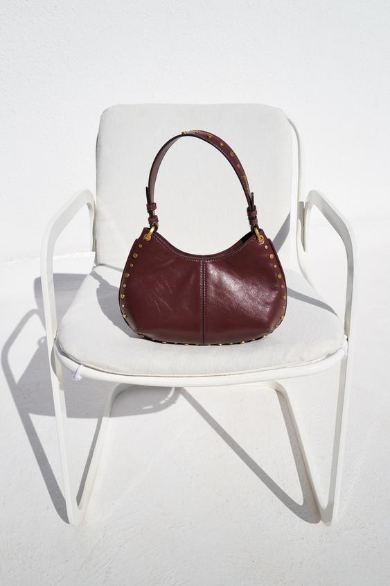 STUDDED SHOULDER BAG | Zara US