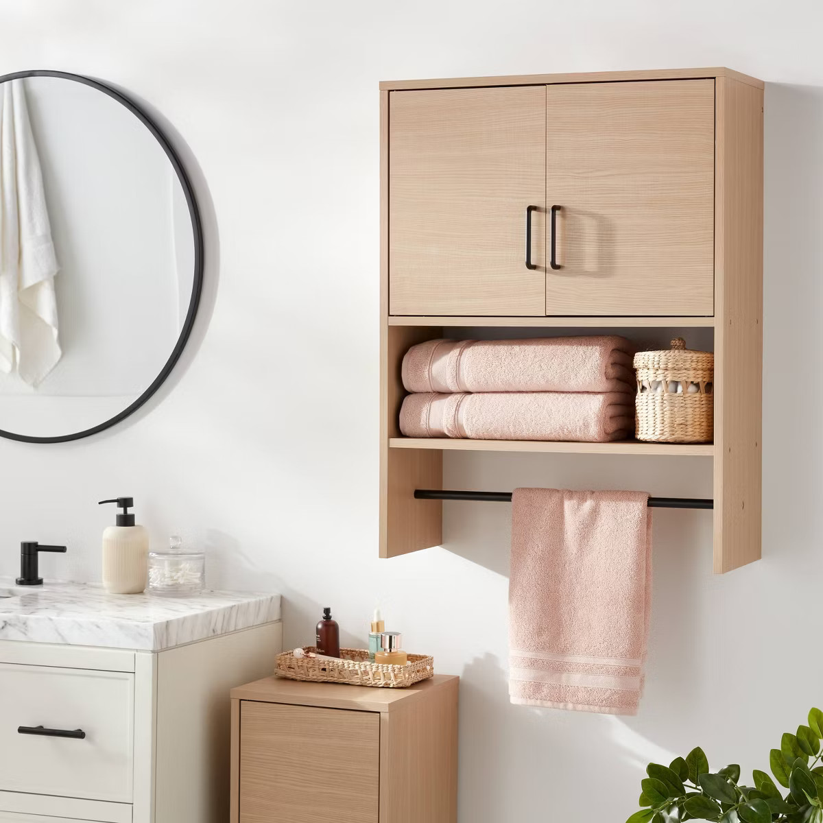 Mixed Material Bath Wall Cabinet - Brightroom™ | Target