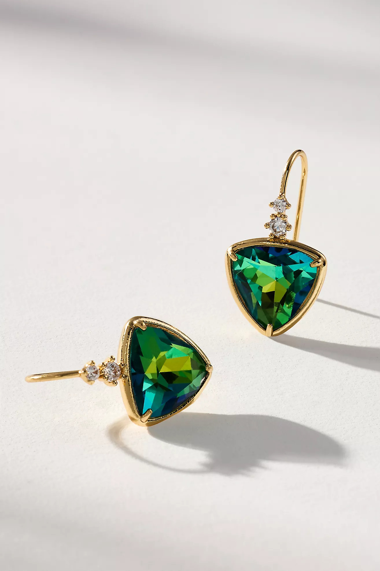 Faceted Stone Drop Earrings | Anthropologie (US)