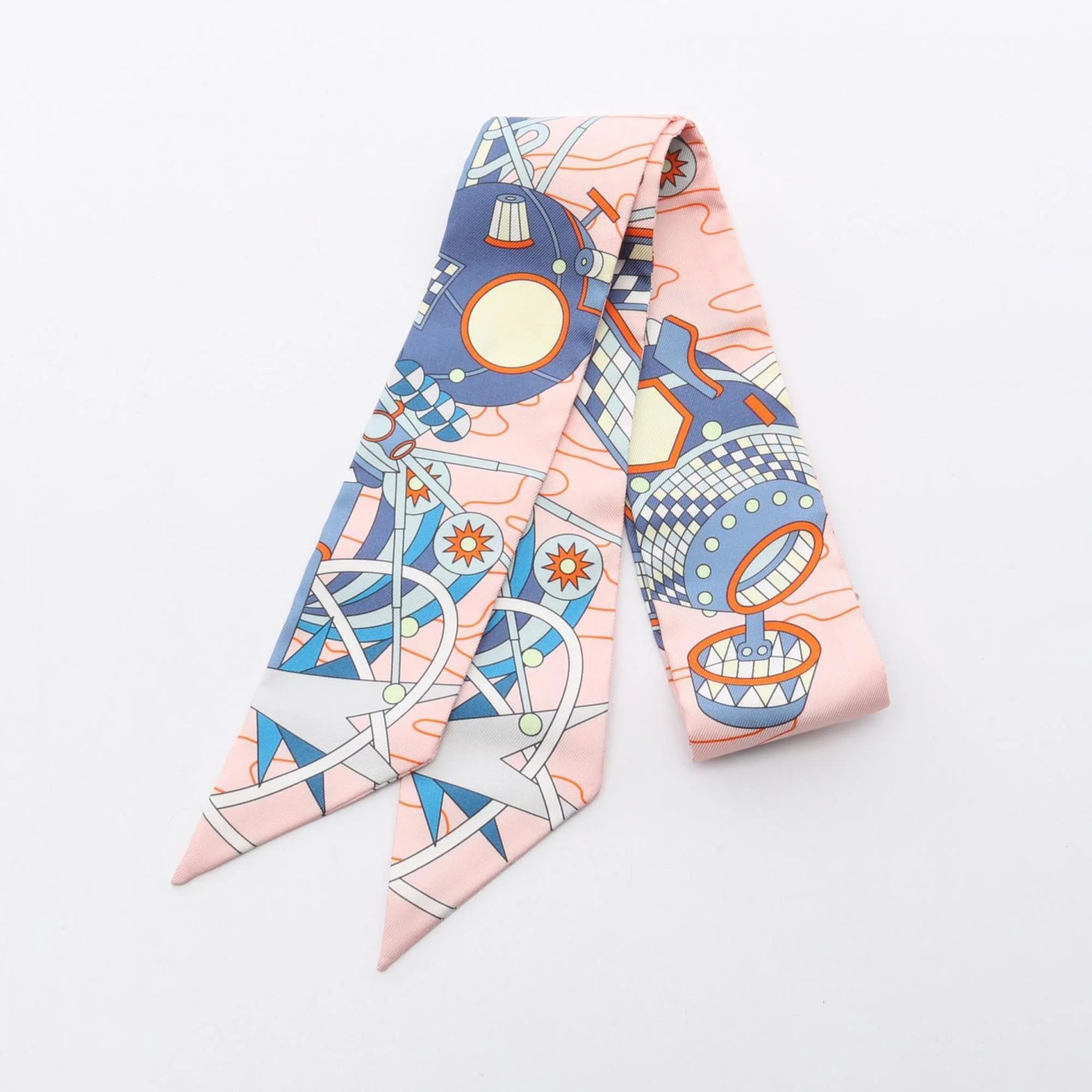 Hermes Twilly pink Silk Scarf (Pre-Owned) | Shop Simon