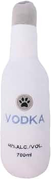 Plush Vodka Dog Toy with Squeaker, Plush Dog Toy for Birthday Gift, Holiday Party Favor (Vodka) | Amazon (US)