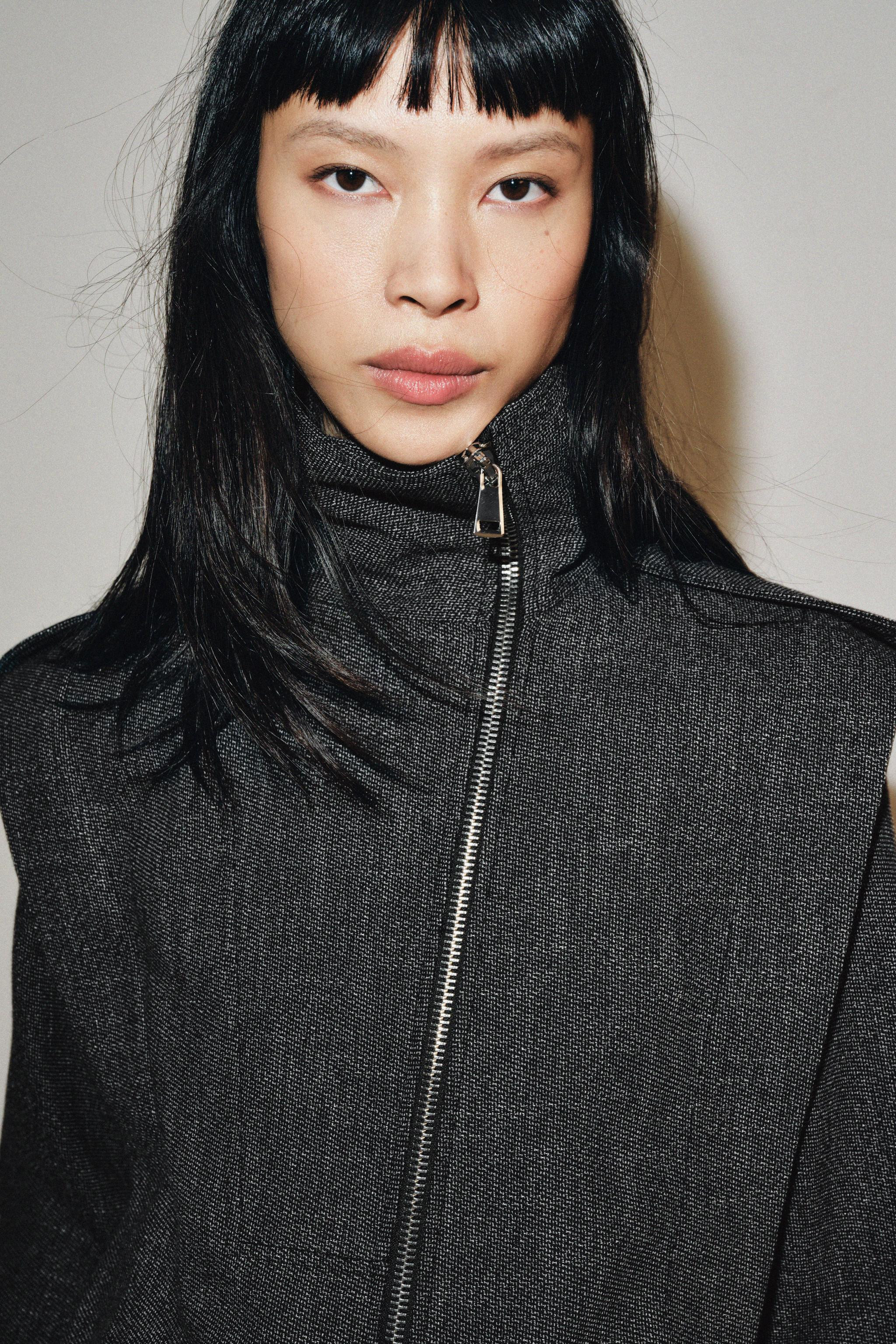 ZW COLLECTION JACKET WITH TABS AND SIDE ZIP | Zara UK