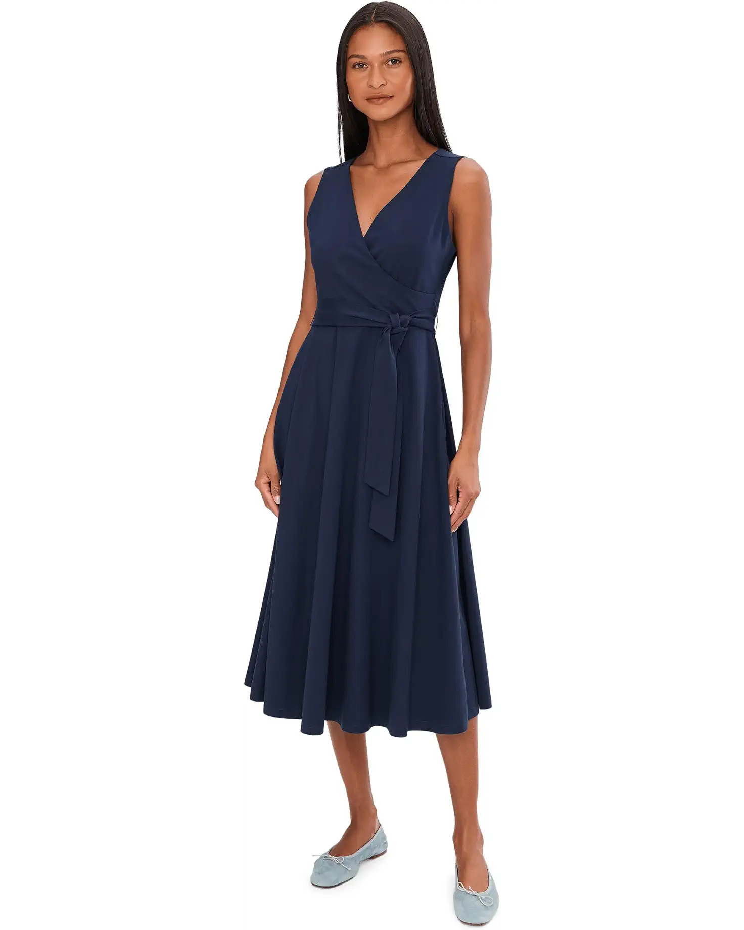 Women's PACT Fit-and-Flare Easy V-Neck Dress | Zappos.com